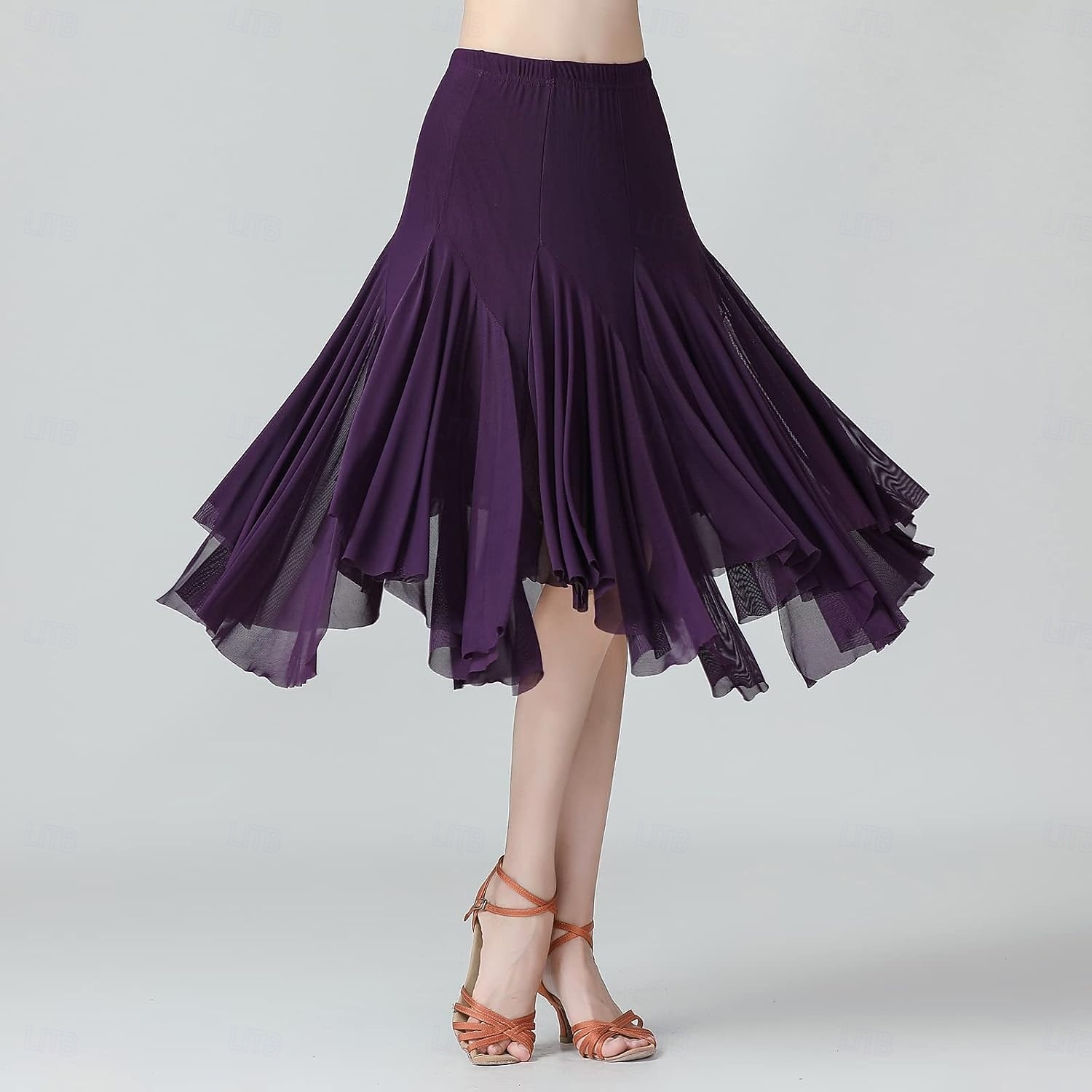 gonna da ballo da sala da donna lunga swing valzer latino salsa danza del ventre flamenco costume del 2025 a $47.99 –P5