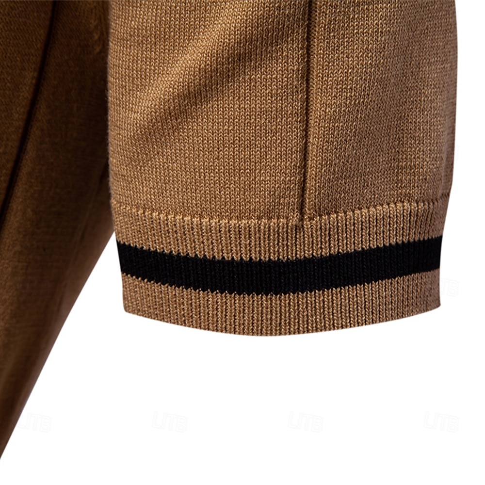 Miesten Polo Neulo poolo Muodollinen Työ Sänkyjen avaus Neljänneksen postinumero Lyhythihainen Yhtenäinen väri Sulkea jnk vetoketju Kevät Tumman harmaa Musta Valkoinen Laivaston sininen Khaki Harmaa 2025 - $27.99 –P35