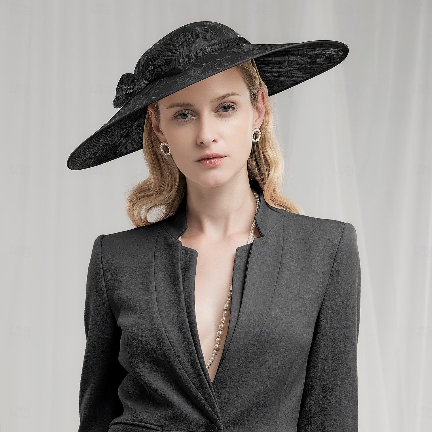 Hatter Linfrø Bowlerhatter Solhatt tallerkenhatt Bryllup Te Fest Elegant Bryllup Med Sløyfe Blonder Hodeplagg Hodeplagg 2025 - $60.99 –P13