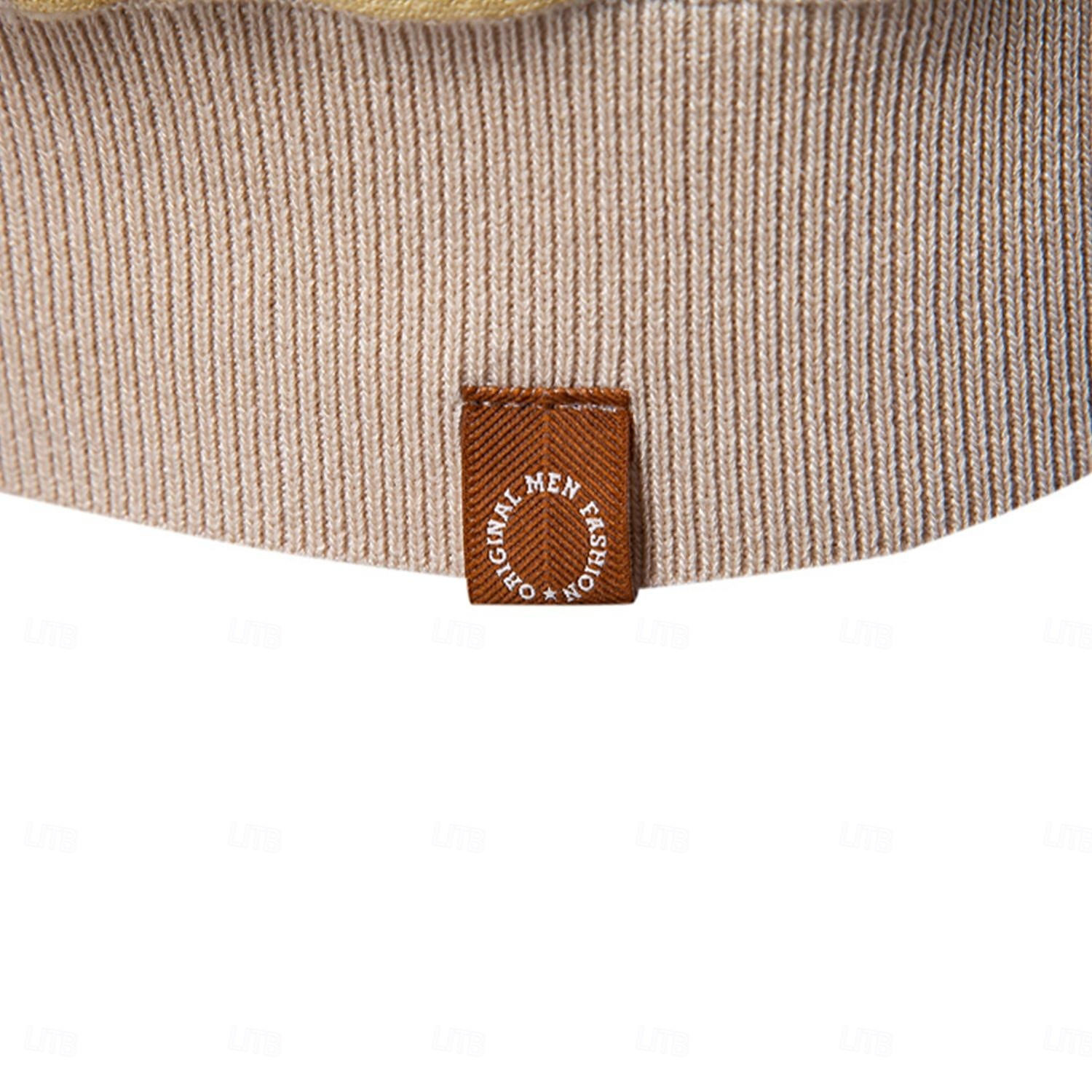 Miesten Polo Neulo poolo Muodollinen Työ Sänkyjen avaus Lyhythihainen Raidoitettu Pystysuuntaiset nauhat Raita-Trim Raita Kevät Beesi Polo 2025 - $27.99 –P8