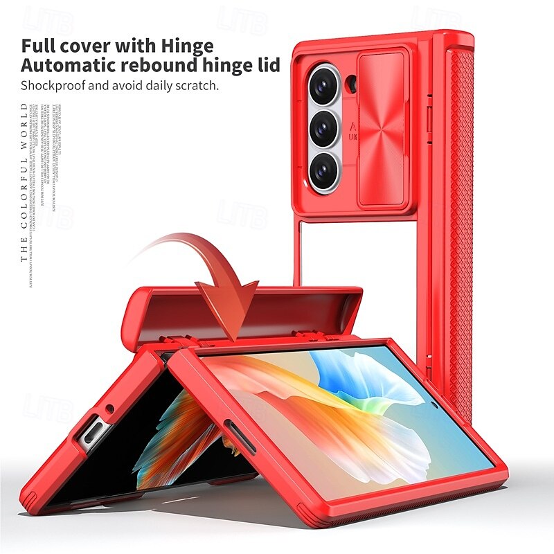 2025年 電話 ケース 用途 サムスンのギャラクシー Zフォールド7 Zフォールド6 Z Fold 5 バックカバー 耐衝撃 レトロ風 TPU PC コレクション – $20.99 –P5