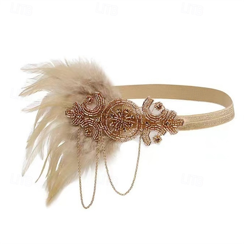 Δροσμός 20ετών 1920 Κορδέλα μαλλιών του 1920 Σετ αξεσουάρ Το Great Gatsby Τσάρλεστον Φτερό Φανταχτερή Φόρεμα Γυναικεία Νέος Χρόνος Μασκάρεμα Πάρτι Bachelorette Πάρτι Ενηλίκων Γάντια Σκουλαρίκια Κολιέ 2026 - $26.99 –P9