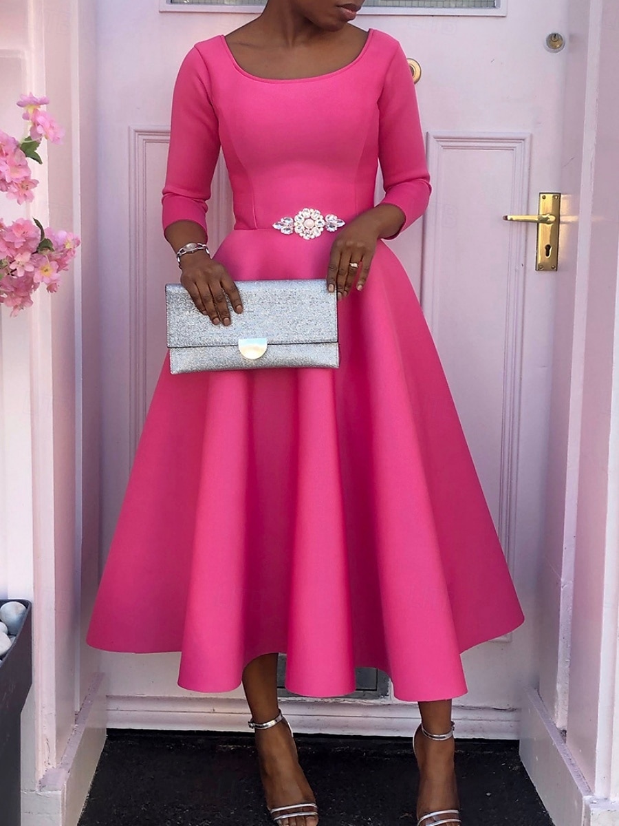 Kentucky Derby Damen Midi Kleid A-Linie Kleid Fit And Flare Kleid Elegant Party Cocktail Hochzeitsgast Verlobung Cocktailparty Reguläre Passform Grafisch Ärmellos V-Ausschnitt Schwarz Weiß Rot 2025 - $44.99 –P1