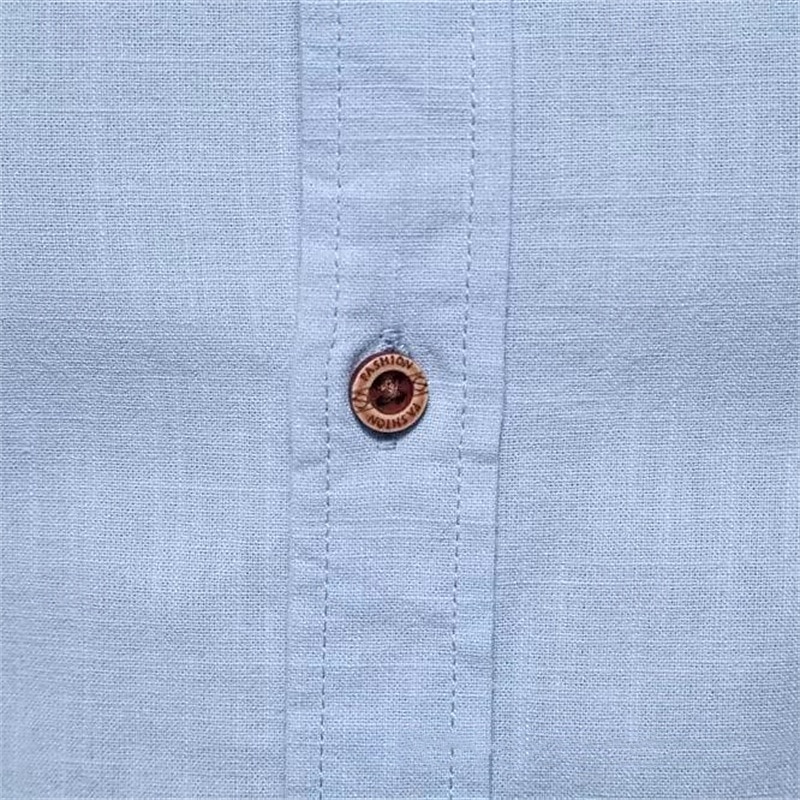 Per uomo Camicia con colletto cinese Camicia con colletto alla coreana Camicia in cotone e lino Semplice Vacanza Casual Quotidiano Nero Bianco Verde chiaro Blu scuro Manica Lunga Colletto alla coreana del 2025 a $25.99 –P2