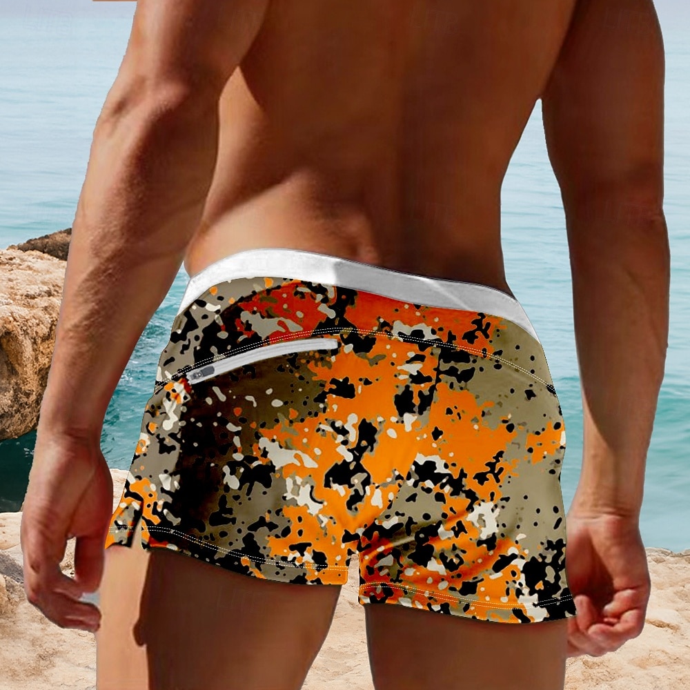 Муж. Камуфляж Обтягивающие длинные шорты Купальные шорты Пляжные шорты Нормальная 3D принт Гавайский Серфинг Праздники Пляж Кулиска с сетчатой подкладкой Эластичная талия Дизайнер Одежда 2025 - $19.99 –P2