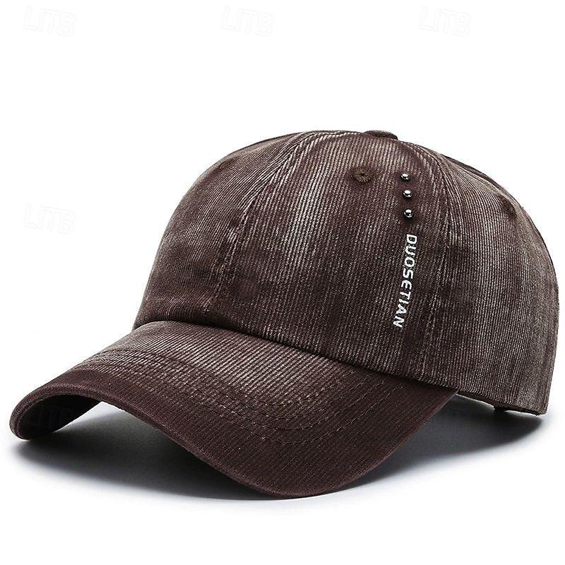 Herren Cap Basecap Sonnenhut Kappe Schwarz Dunkelmarine Baumwolle Niete Modisch Brautkleider schlicht Täglich Wochenende Solide / einfarbig Einstellbar Sonnenschutz Atmungsaktiv 2025 - $7.99 –P7