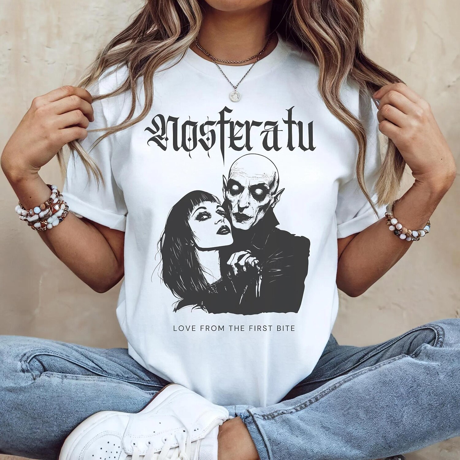 Nosferatu Wampir Drakula Koszulkowy Koszulka Charakter Graficzny Na Męskie Damskie Dla obu płci Dla dorosłych Bal maskowy Tłoczenie na gorąco Codzienne 2025 - $15.49 –P3