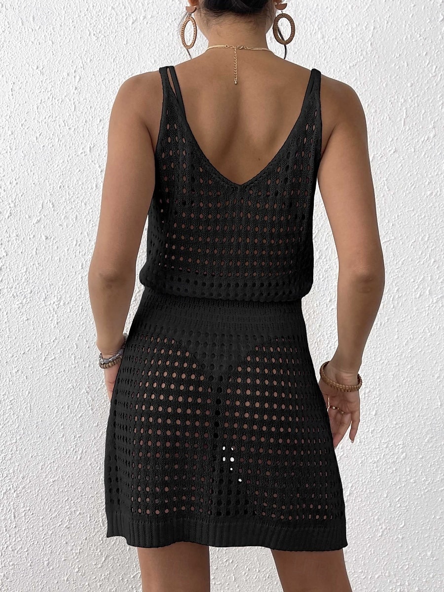 Mujer Bañadores Tapadera Vestido de Baño Traje de baño Cortado Vacaciones Ropa de playa Color sólido Escote en Pico Manga Larga Trajes de baño 2025 - $25.99 –P11