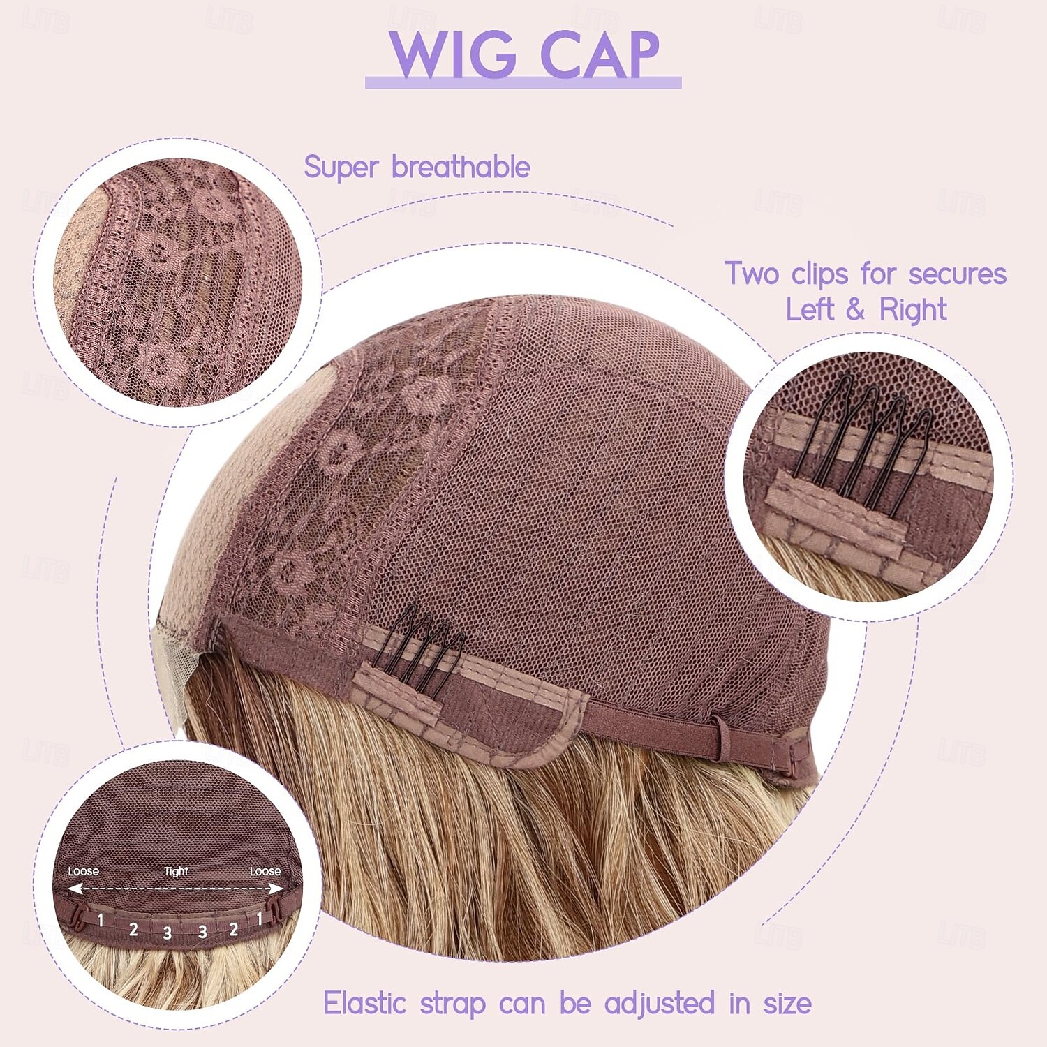Wig for Women Short Wavy Bob wigs Synthetic Curly Wig Middle Part Heat Resistant Fiber for Daily Party Cosplay Use 2026 - $27.99 –P7
