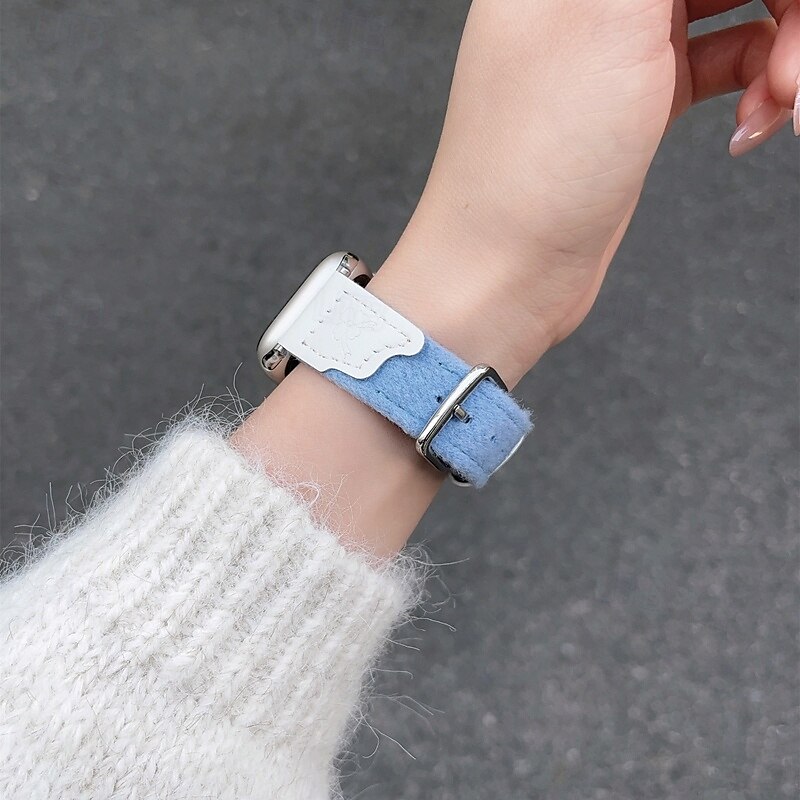 Bucle en Solo Loop Compatible con Apple Watch Correa 38mm 40mm 41mm 42mm 44mm 45mm 49mm Bonito Ajustable Cuero Sintético correa de repuesto para iwatch Ultra 2 Series 9 8 7 SE 6 5 4 3 2 1 2025 - $22.99 –P10