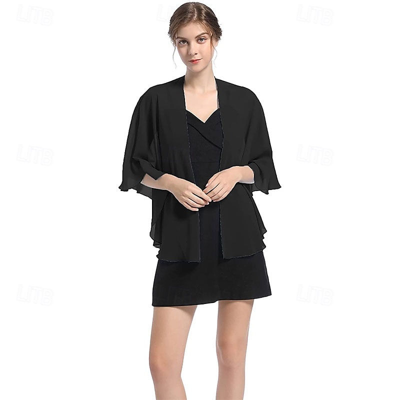 châle de soirée en mousseline de soie, châles et écharpes de mariage pour femmes, robe de mariée de fête pour occasions spéciales de 2025 ? $29.99 –P8