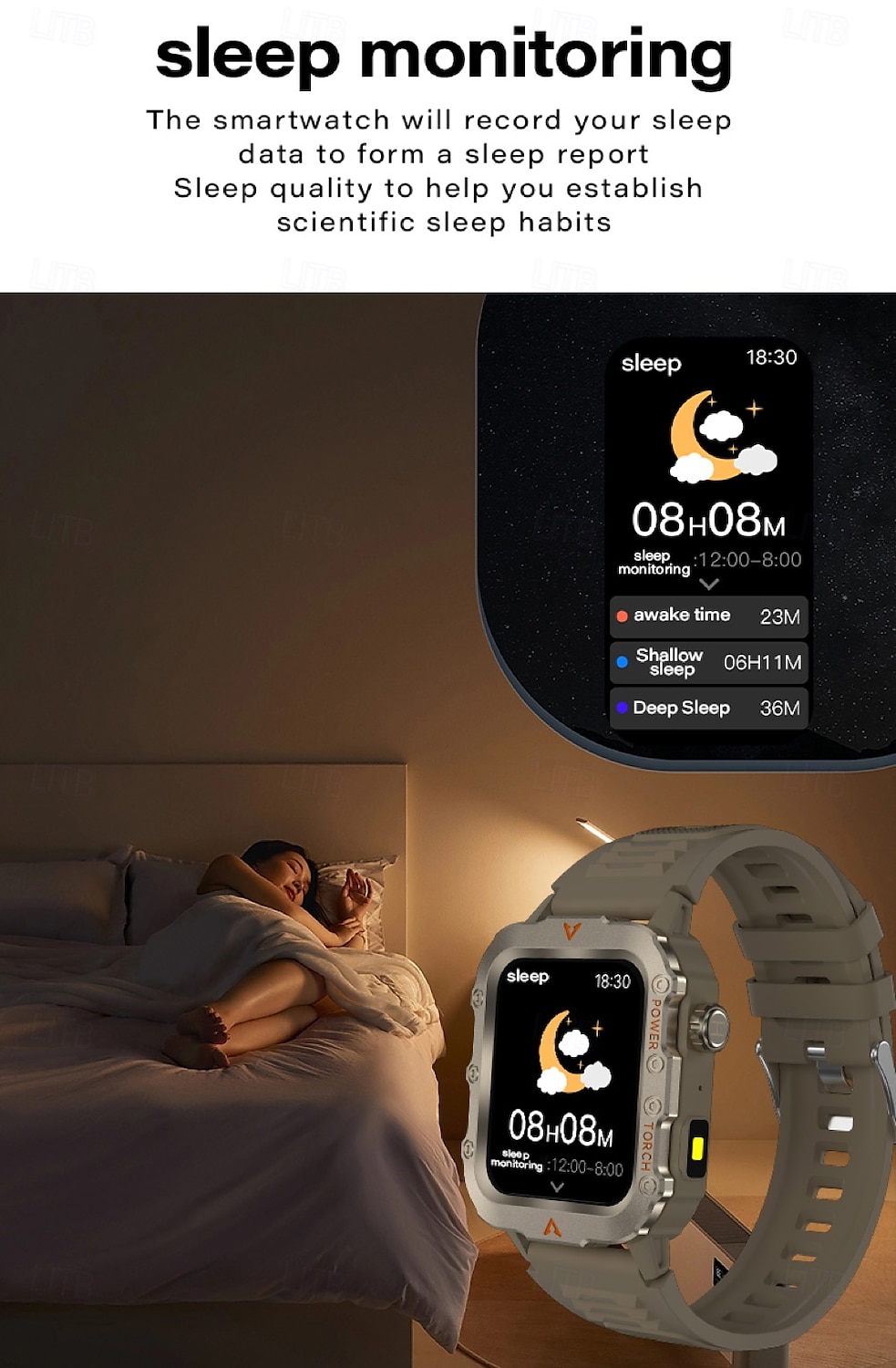 Q11 Smart Watch 1.73 inch Smartwatch Fitness Running Watch Bluetooth Pedometer Call Reminder Activity Tracker Compatible with Android iOS Women Men Hands-Free Calls Waterproof Step Tracker 2025 - $19.99 –P7