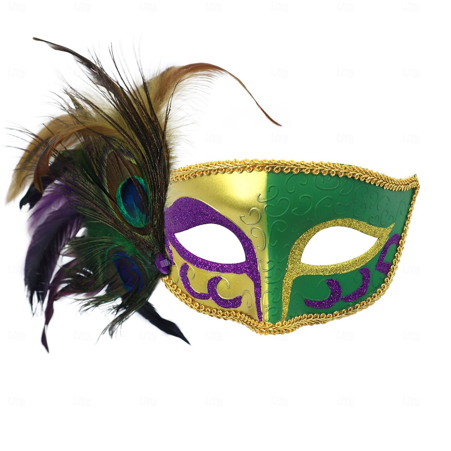 Karnevalová maska Maska Halloween rekvizity Dospělé Dámské Poloviční obličej Výkon Párty Plesová maškaráda Karneval Mardi Gras Jednoduchý karnevalový kostým 2025 - $20.99 –P5