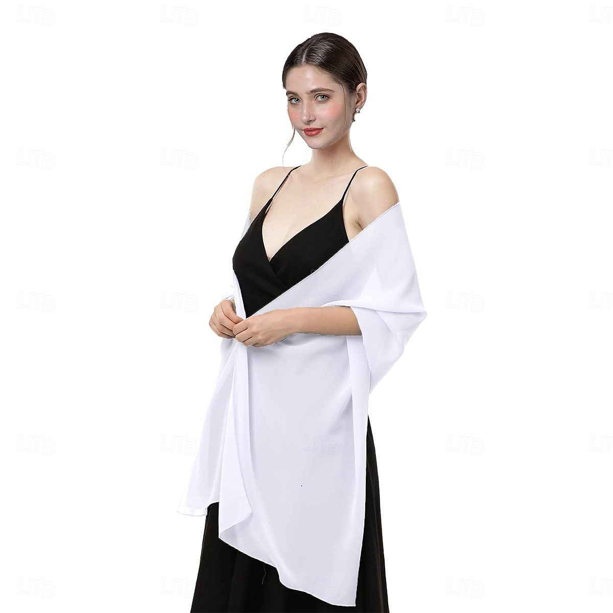 écharpes en mousseline douce, châles et écharpes pour robes de soirée, châles de mariage, écharpes de mariée pour femmes de 2025 ? $24.99 –P10