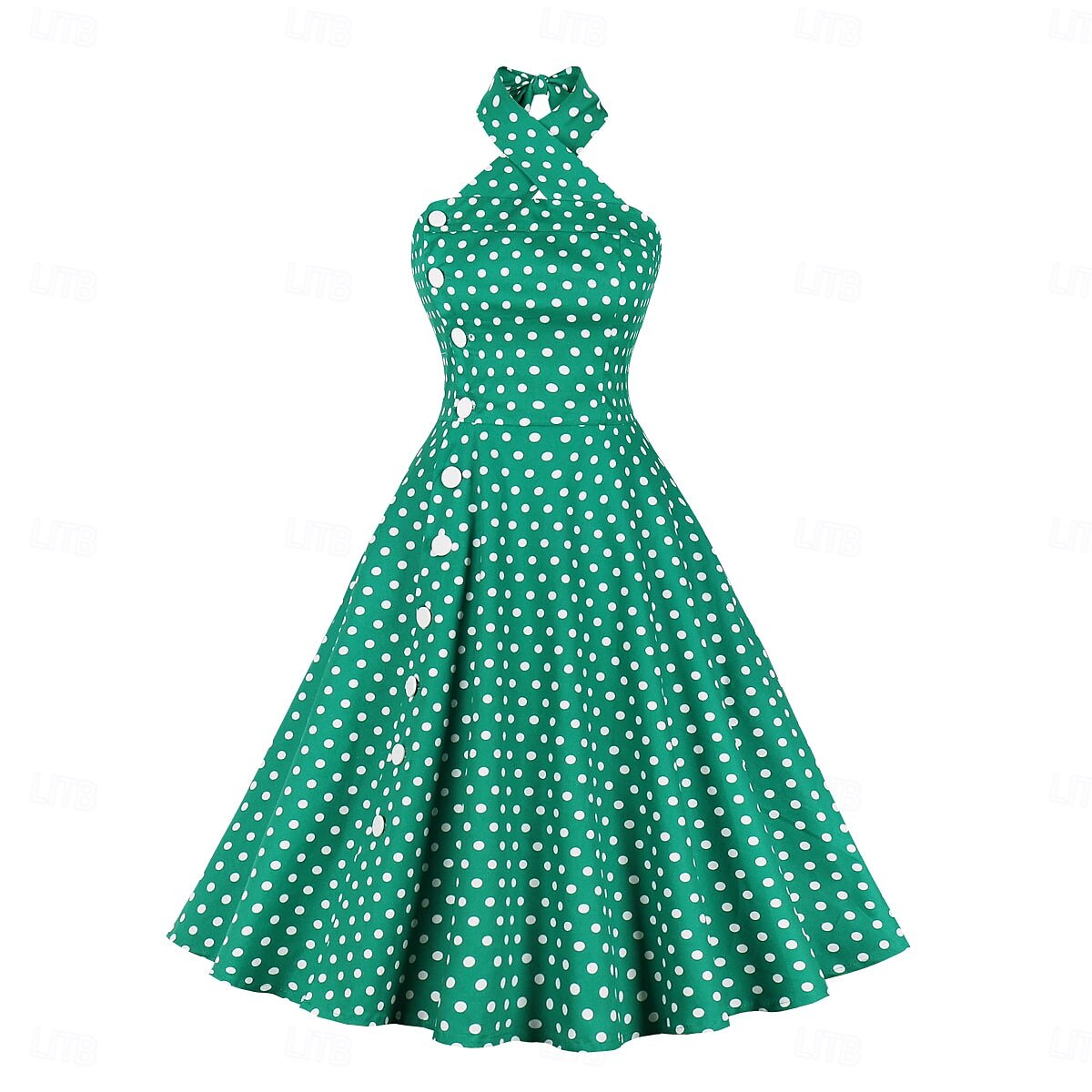 Retro Vintage 1950er Kleid Swing-Kleid Tupfen Damen Karneval Maskerade Alltagskleidung Junggesellinnenabschiedsparty Erwachsene Kleid Abschlussballkleider 2025 - $27.99 –P2