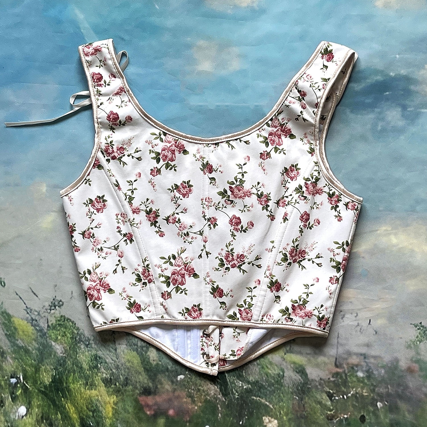 Retró Középkori Reneszánsz Fűző Prsluk Bustier Fűzős Virágos Jacquardszövet Jelmez Női Fantasy királyi Mindszentek napja Farsang Parti Alkalmi / Napi LARP Felnőttek Fűző 2025 - $32.99 –P15