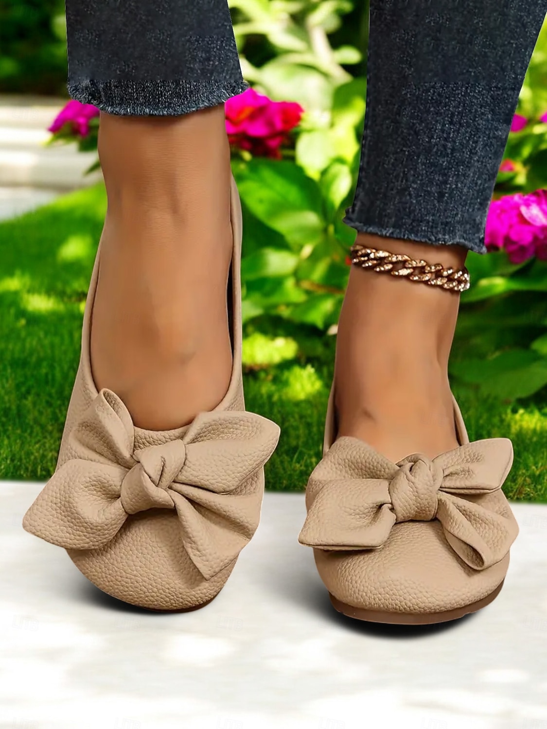 sapatos descalços com laço feminino – sapatos largos e macios, sapatilhas de balé casuais e confortáveis para uso diário de 2025 por $19.99 –P2