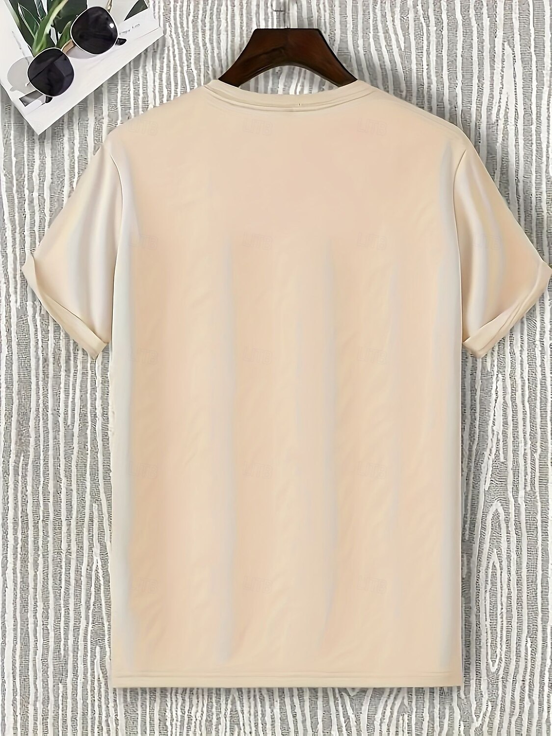 Herren T-Shirt Kurzarmshirt Kurzarm Rundhalsausschnitt Frühling & Herbst Streifen Mode Designer Farbblock Urlaub Straße Ausgehen Braun Top T-Shirt für Herren 2025 - $12.99 –P2