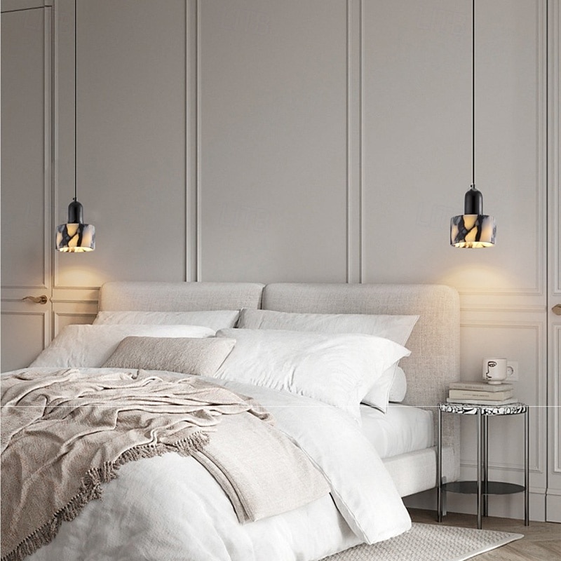 Dekum luminária pendente de mármore design de ilha luz pendente e27 cordão luz pendente ajustável para restaurante de cabeceira 85-265v de 2026 por $197.99 –P3