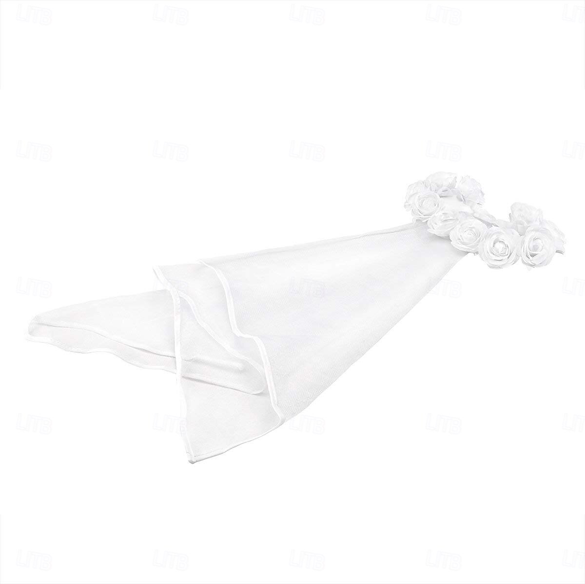 Novia Accesorios para despedidas de soltera Velo Corona de flores Mujer Boho Estilo playero Boda Despedida de Soltera Víspera de Todos los Santos Carnaval Disfraz de carnaval fácil 2025 - $9.49 –P1