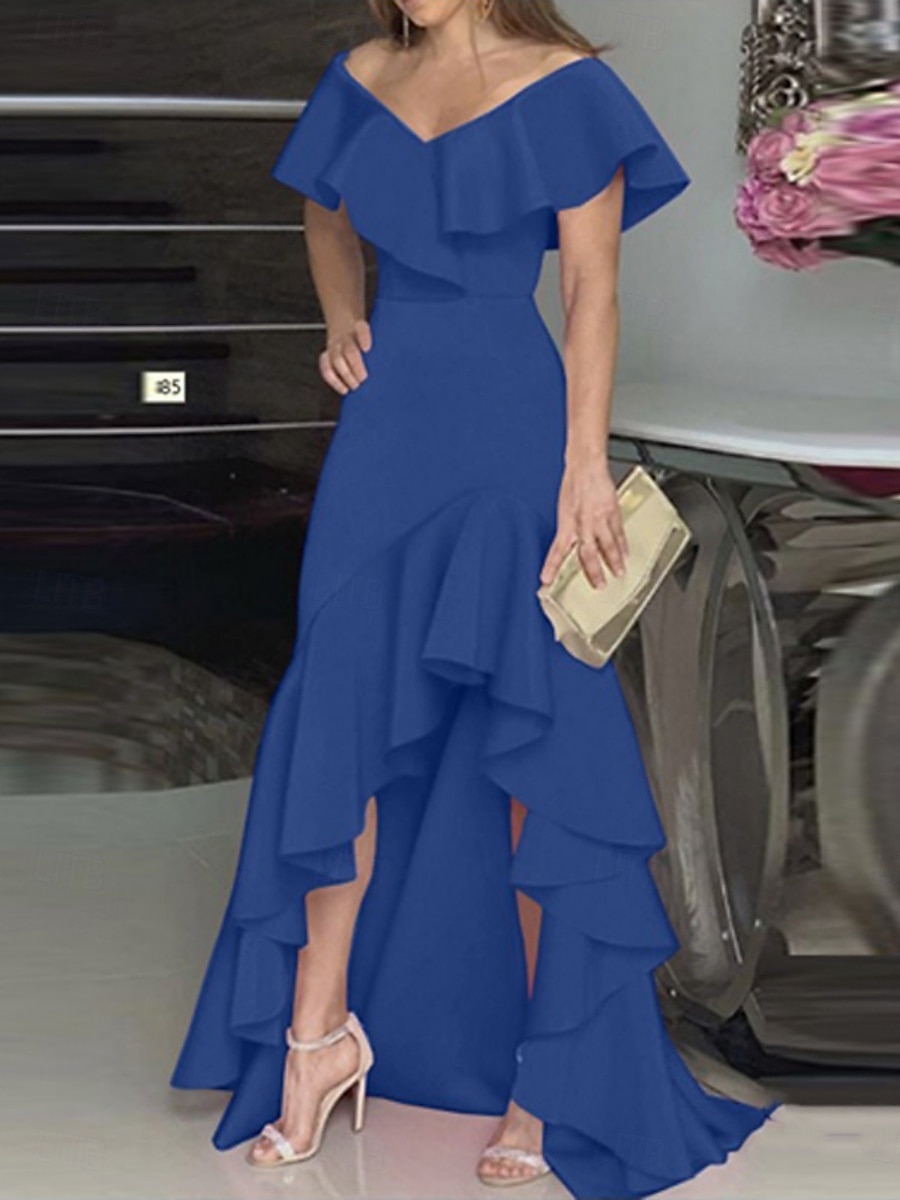 Kentucky Derby Damen Maxidress A Linie Kleid Sommerkleid Kleid mit Puffärmeln Elegant Halbformelle Kleider kleid hochzeitsgast Verlobung Cocktailparty Regular Fit Graphic Ärmellos V Ausschnitt 2025 - $31.99 –P7