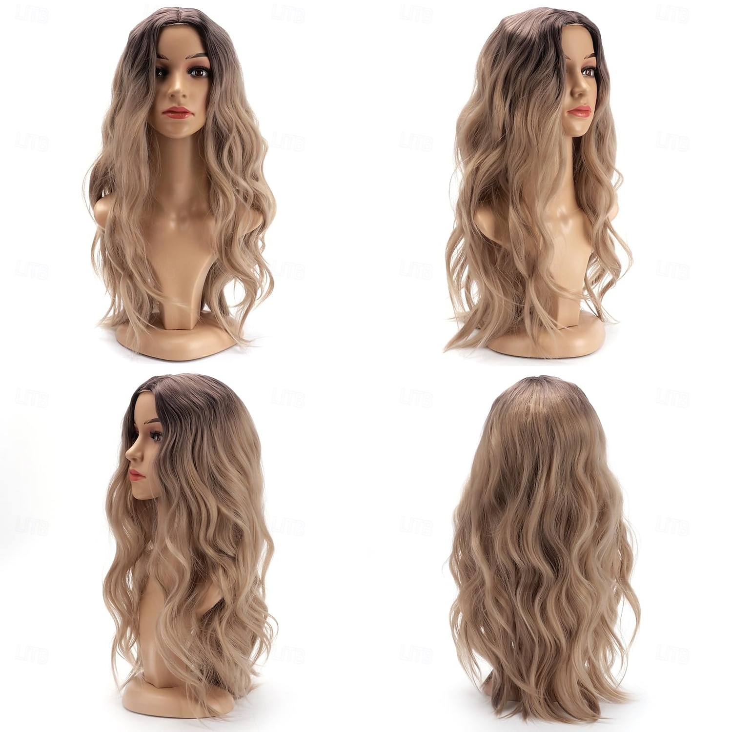 parrucca sintetica parrucca riccia parrucca frontale a onda profonda parrucche per donne nere donne bianche del 2025 a $29.99 –P6