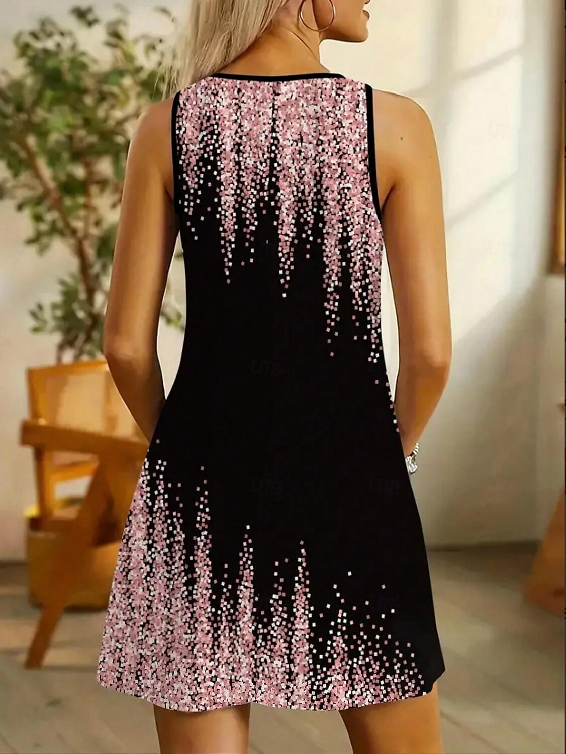 Women's Mini Dress Casual Dress Petite Dress Sundress Summer Dress Casual Vacation Daily Holiday Regular Fit Ombre Sleeveless Crew Neck Pink Summer 2025 - $21.99 –P2