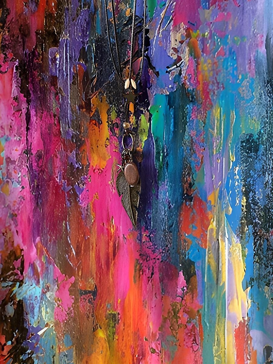 Női Blúz Ombre Graffiti Stílusos Hétköznapi Rövid Ujjú Kerek Nyak Normál Felsők Napi Nyomtatás Lila Nyár 2025 - $28.99 –P2