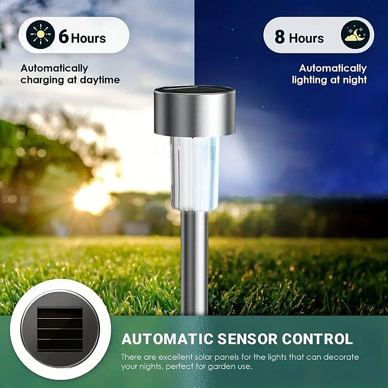5 Pcs Outdoor Solar Small Tube Lamp Courtyard Garden Path Fence Lawn Wedding Festival Atmosphere Decorative Lamp 2026 - $13.49 –P10