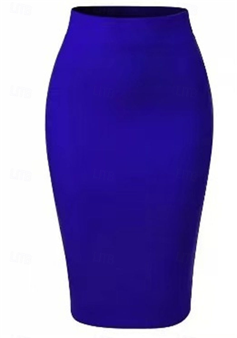 Retro / vintage 1950-luku rockabilly Pitkä Pituus Lyijykynähame Yhtenäinen väri Naisten Naamiaiset Kausaliteetti Arki-asut Teekutsut Aikuisten Hame 2025 - $21.99 –P4
