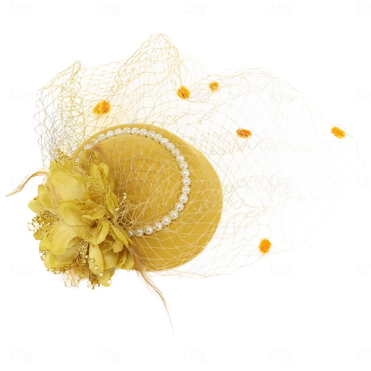 Hatter Sinamay Fedora Bryllup Aftenselskap cocktail Elegant Årgang søt stil Med Blomster Hodeplagg Hodeplagg 2025 - $14.99 –P23