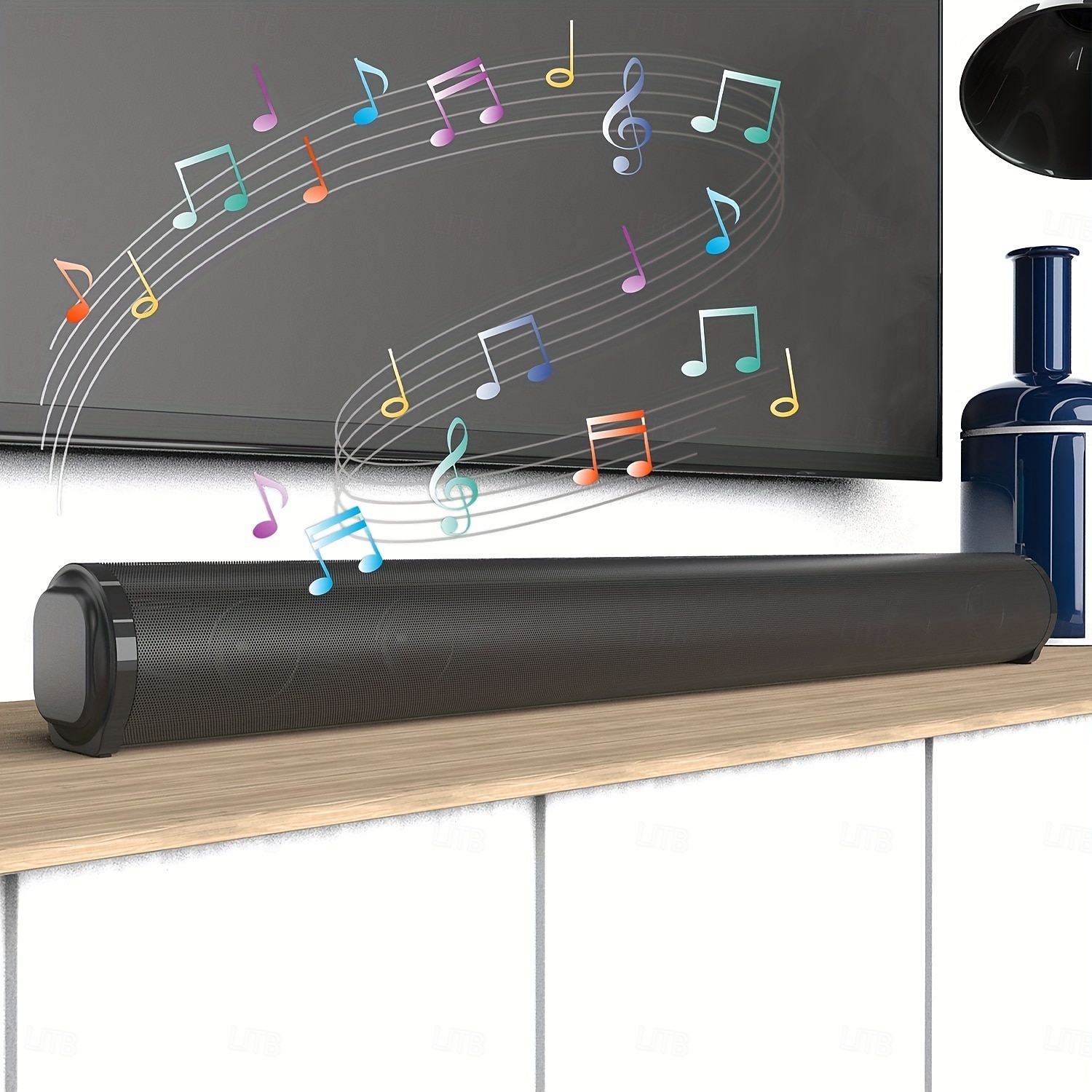 Совместимая с Bluetooth-колонками домашняя звуковая панель объемного звучания мощностью 20 Вт позволяет наслаждаться звуком кинотеатра на телевизоре или ПК 2025 - $76.99 –P3