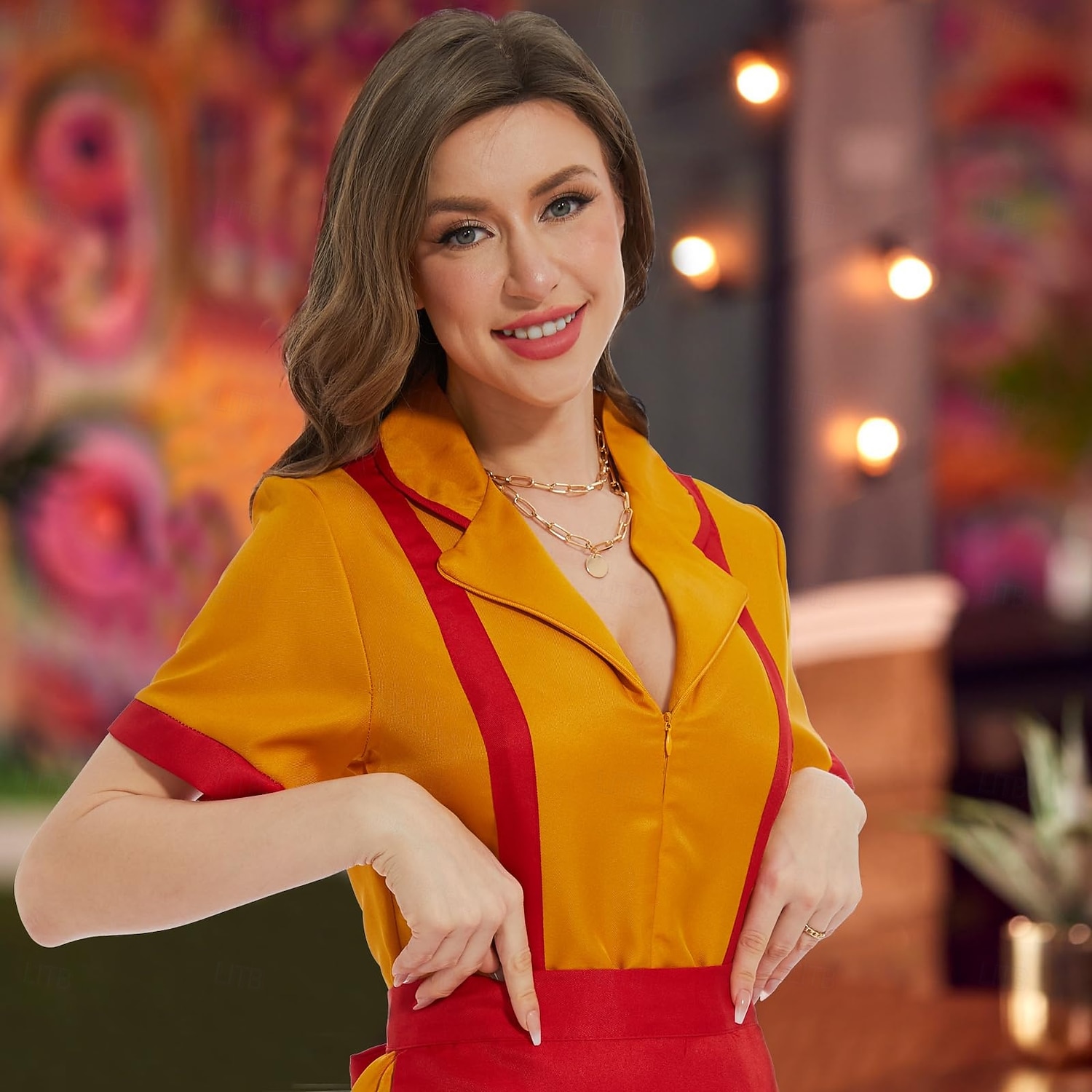 Două fete, fără bani Max Caroline Rochii Costum Cosplay Ziua Regilor Costum sexy Îmbrăcați-vă for Pentru femei Adulți Halloween Carnaval Petrecere 2026 - $43.99 –P6