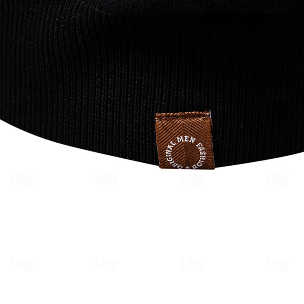 Voor heren Polo Gebreide polo Formeel Werk Meeuwenhalsband Korte mouw Kleurenblok Lapwerk Zomer Marineblauw Khaki Leger Groen Polo 2025 - $26.99 –P25