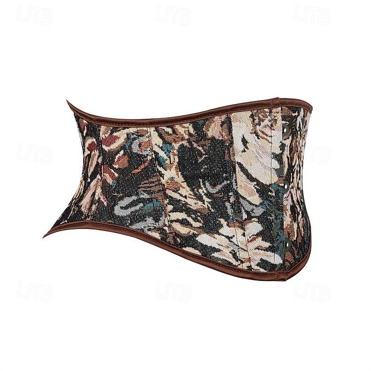 Retrò Vintage Medievale Rinascimento Corsetto Sottobusto Fiera del Ren Allacciato Floreale Jacquard Per donna Celtico Fantasia Halloween Carnevale Feste Casual Quotidiano LARP Adulti Corsetto del 2025 a $20.99 –P2