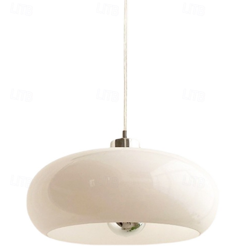 круглый стеклянный подвесной светильник в стиле баухаус, стеклянный подвесной абажур 28 см 110-240 В 2026 - $129.99 –P6