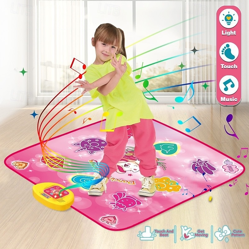 Dance Mat - 9 Keys Light Up Electronic Dance Mat Dolls Princess Girl Toys Kids Musical Mat Dance Floor Mat Birthday Gift For 3 5 7 9 10 Years Old And Up Girls Christmas Gift 2026 - $54.99 –P1