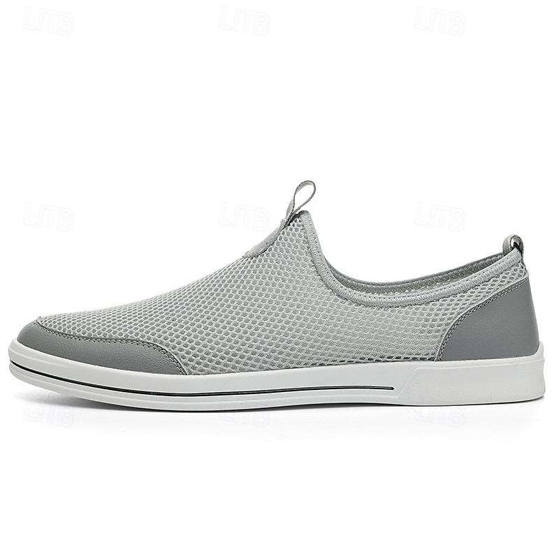 scarpe da ginnastica slip-on da uomo in mesh traspirante – scarpe da passeggio casual leggere con design arioso per l'estate, i viaggi e l'uso quotidiano del 2025 a $46.99 –P5
