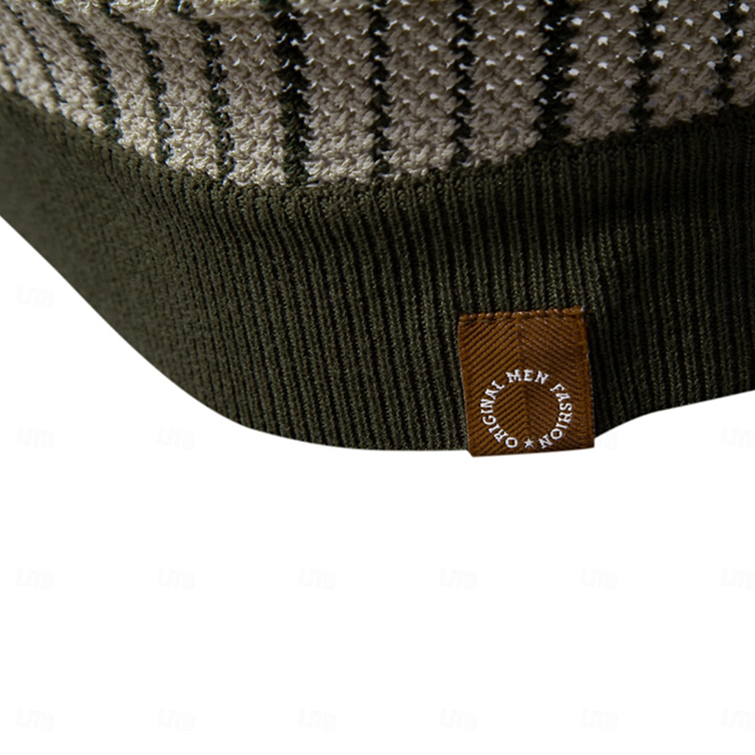 Męskie Gra polo Dzianina polo Formalny Praca Wieczorne Krótki rękaw Prążki Pionowe paski Stripe-Trim Pasek Wiosna Zielony Khaki Gra polo 2025 - $30.99 –P13