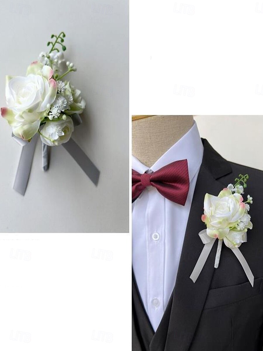Bruiloft pols bloemen Boutonnières Bruiloft / Evenement / Feest Stoffen Bloemenstijl 2025 - $6.99 -P6