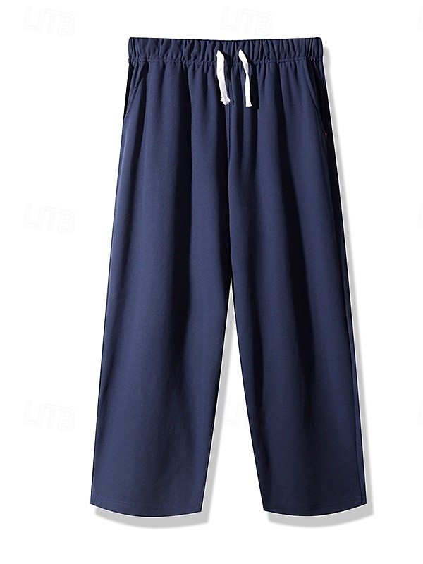Mulheres chinês Moda Básico Capris Cintura Média Tecido Bolsos Com Cordão Conforto Exterior Sem Elasticidade Férias Rua Diário Castanho Avermelhado Marron Escuro Azul Marinho Escuro cáqui Verão de 2025 por $18.99 –P8