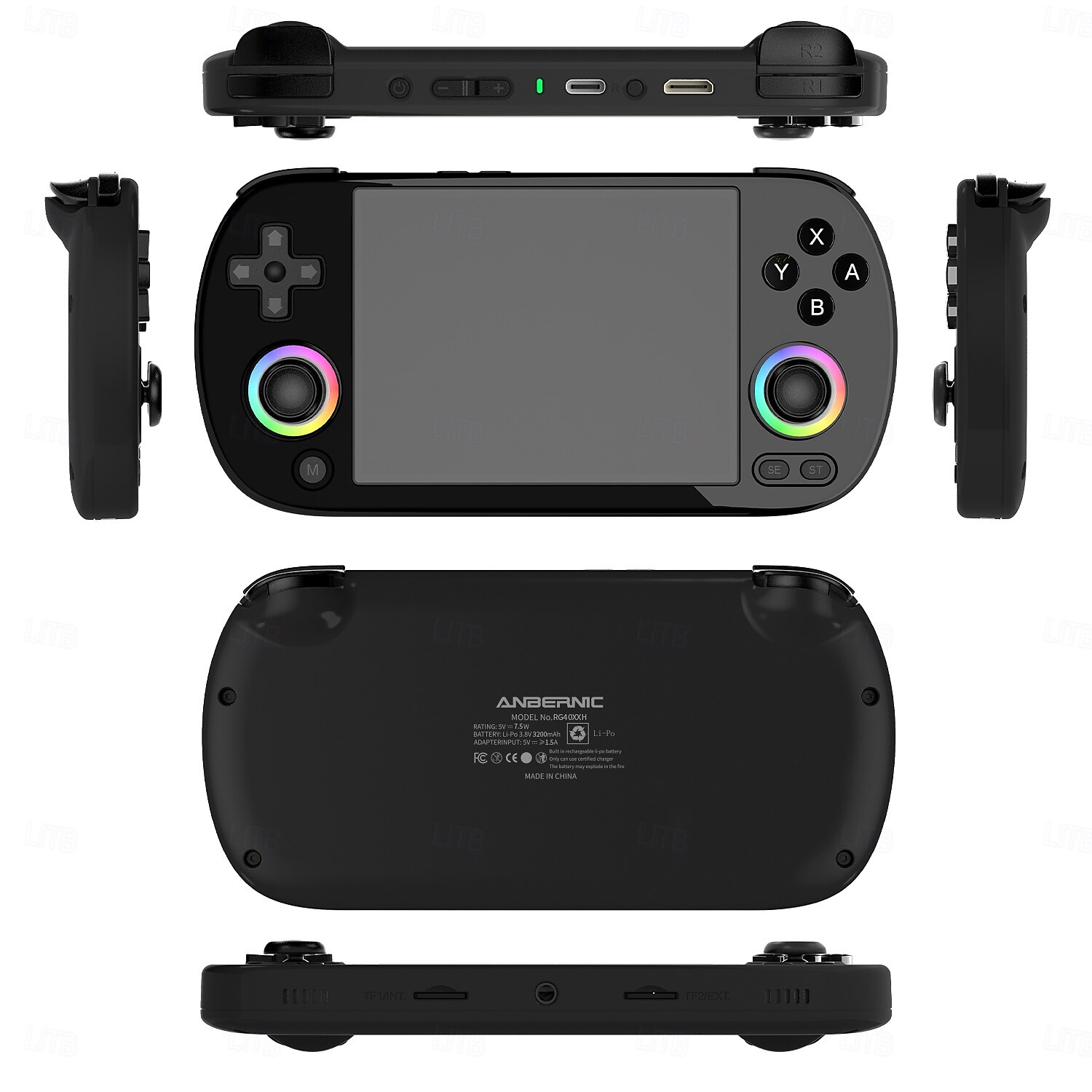 RG40XX H Handheld Game Console 4'' Screen Linux System Joystick RGB Lighting Effect RG40XXH Video Player Trimui Console 2025 - $199.99 –P12