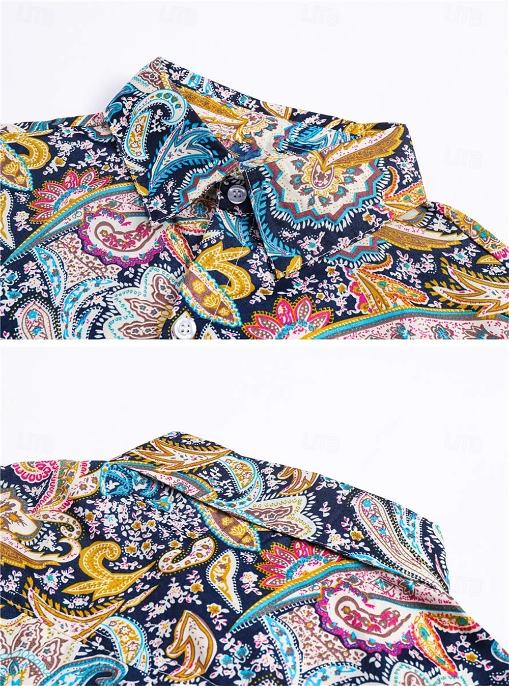 Ρετρό / Βίντατζ Δεκαετία '70 Πουκάμισο Χίπισσα Λαχούρι Φανταχτερή Φόρεμα Ανδρικά Πάρτι Καθημερινά Ρούχα Παρέλαση Υπερηφάνειας Ενηλίκων Πουκάμισο 2026 - $21.99 –P4