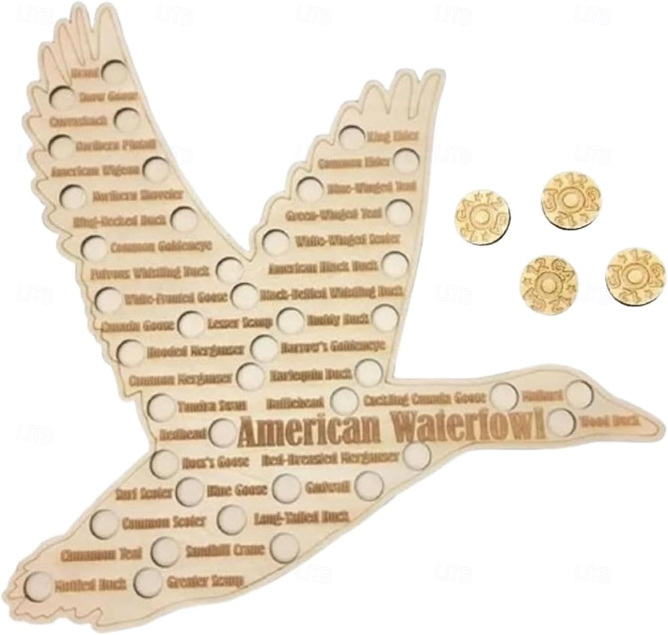 American Waterfowl Duck hunting gift for men, Waterfowl hunting decor sign, Engraved wood hunters harvest log, Tracking journal 2025 - $10.99 –P3