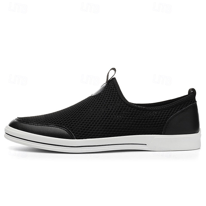 scarpe da ginnastica slip-on da uomo in mesh traspirante – scarpe da passeggio casual leggere con design arioso per l'estate, i viaggi e l'uso quotidiano del 2025 a $46.99 –P6