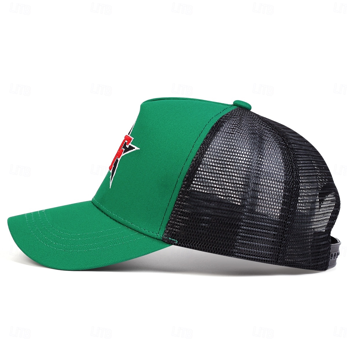 Herren Cap Basecap Sonnenhut Kappe Mesh-Kappe Schwarz Blau Poly / Baumwollmischung Einstellbar Modisch Freizeitskleidung Festival Buchstabe Sterne Lässig / Alltäglich 2025 - $7.99 –P6