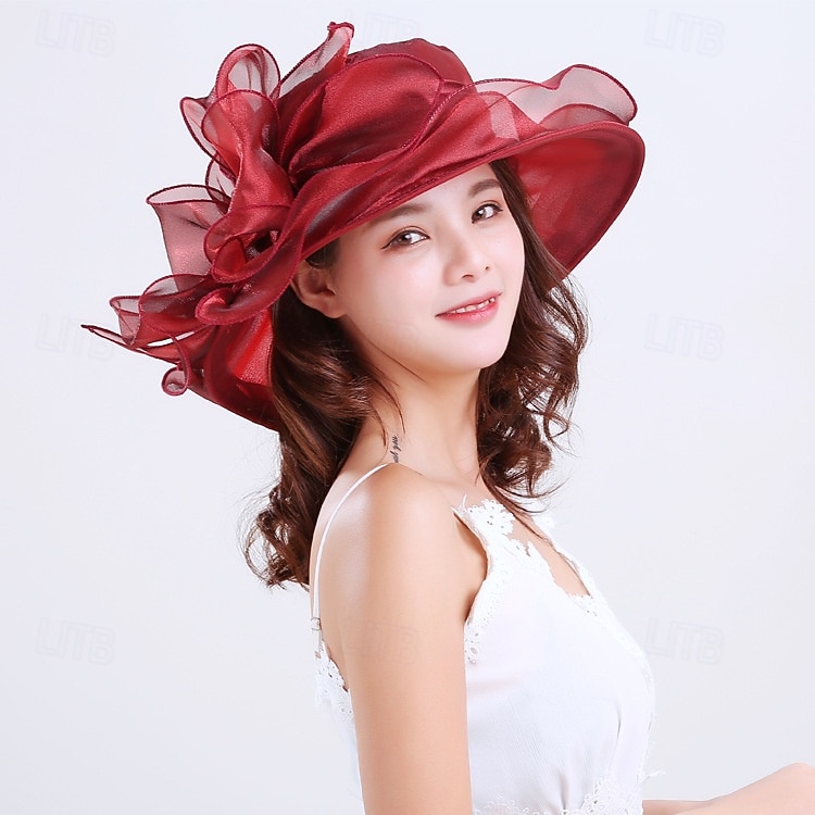 1950s Retro Vintage Derby Hat Church Hat Kentucky Derby Hat Gentlewoman Noblewoman Women's Valentine's Day Derby Ascot Horse Racing Festival Adults' Hat Spring & Summer 2026 - $26.99 –P14