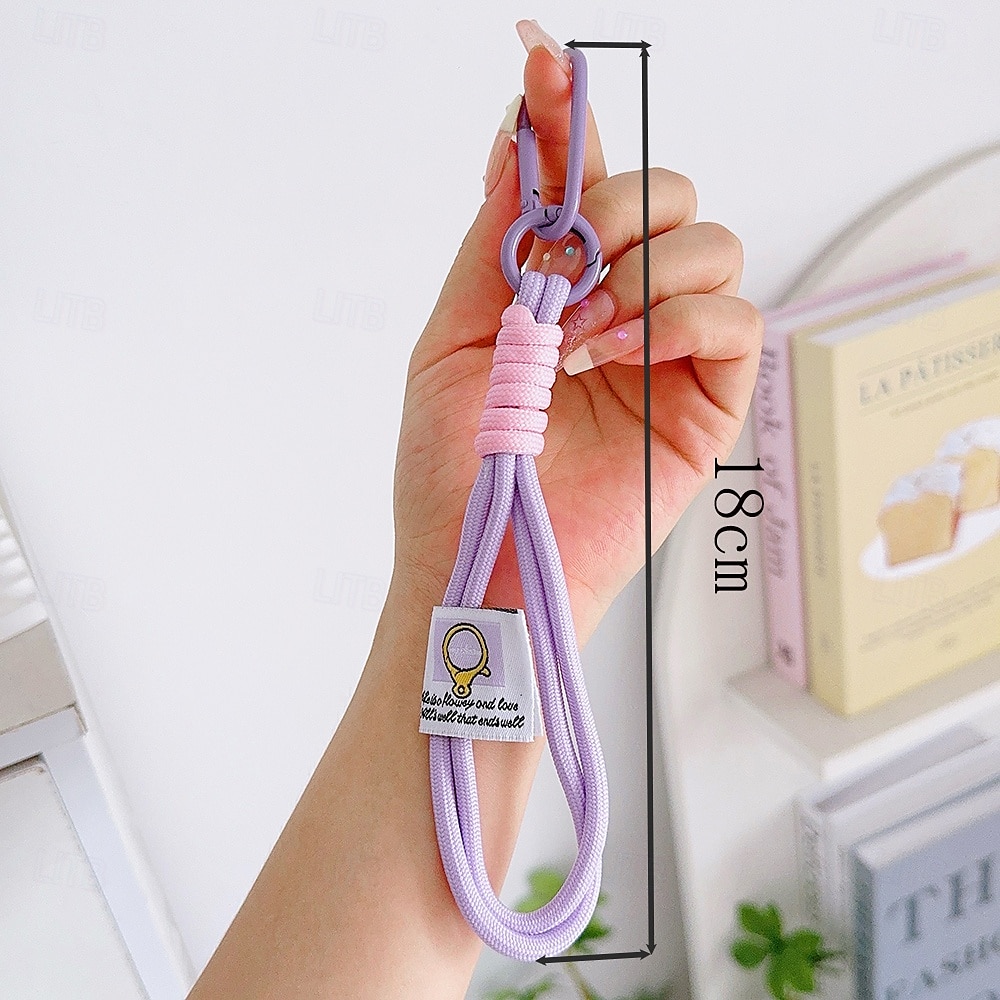 1pc Short Colorful Braided Mobile Phone Rope Decorative Fashion Camera Anti-Loss Rope Mobile Phone Rope Bag Accessories Keychain Suitable for Daily Decoration Travel and Vacation 2025 - $10.99 –P4