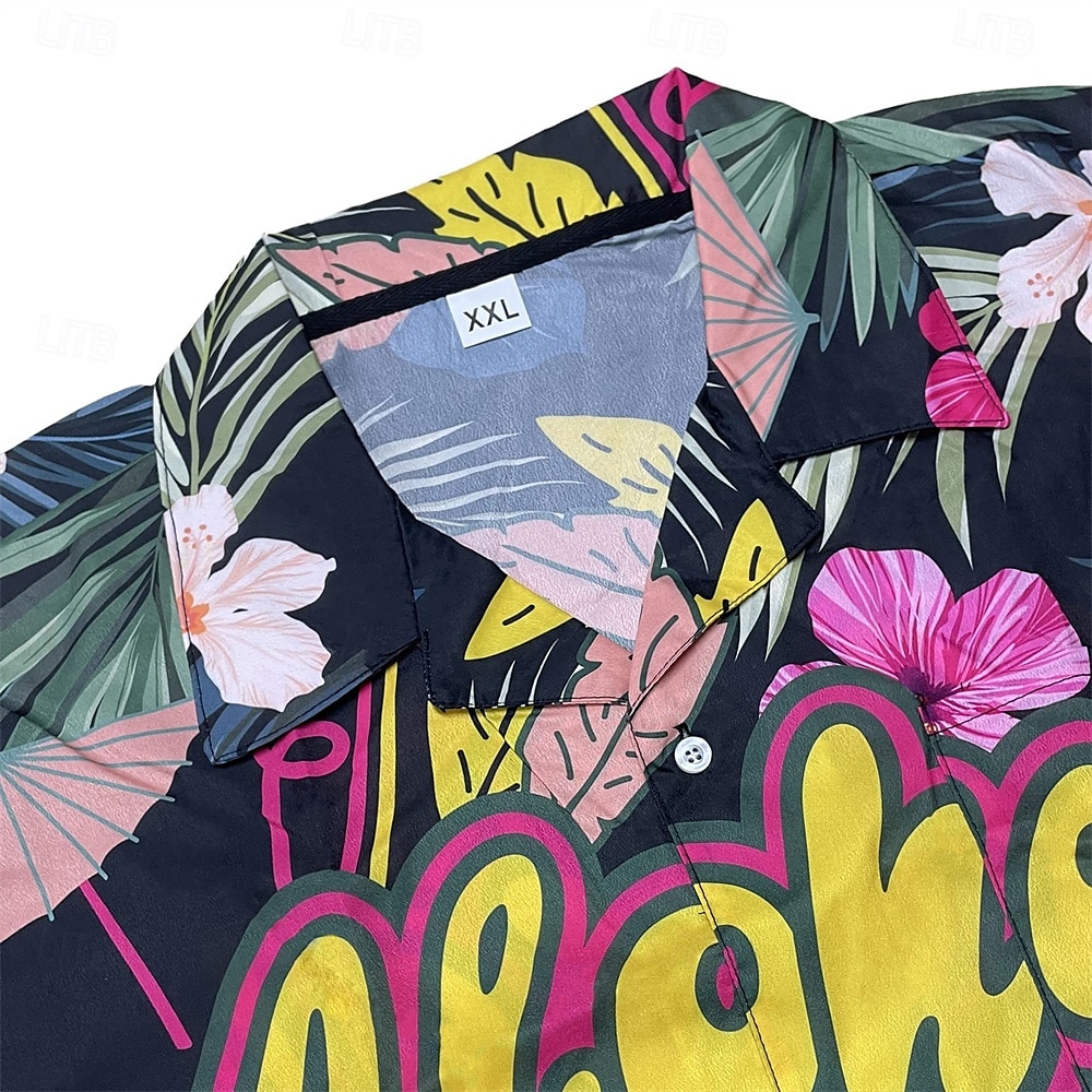 Retró 1970-es évek Ing Aloha ing Hippi Grafika Férfi Vakáció Parti Pride Parade Felnőttek Ing 2025 - $20.99 –P5