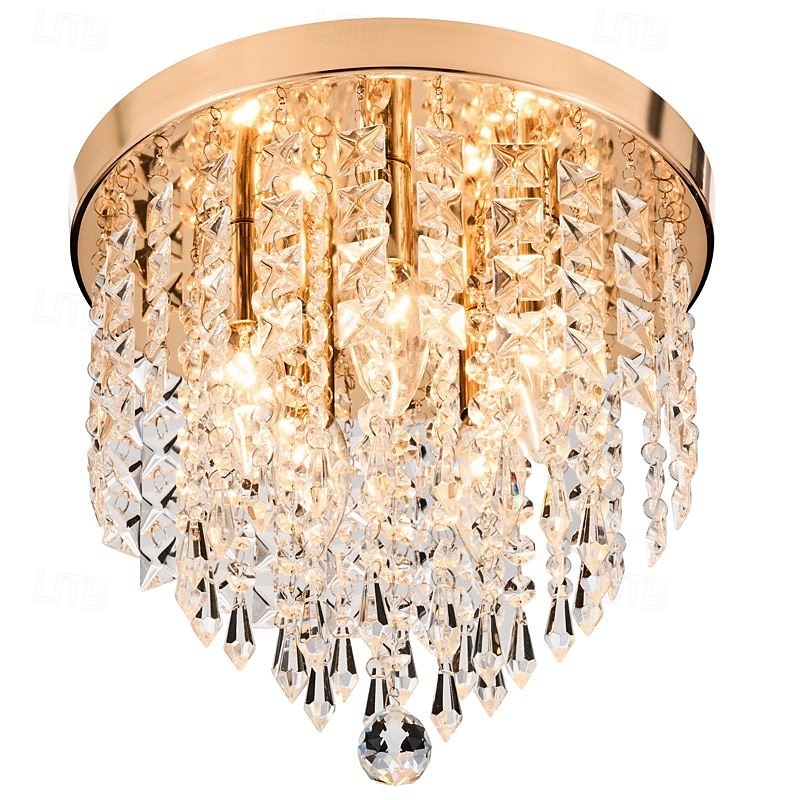 Crystal Chandelier LED Round Ceiling Light with LED Brightness Hall Lights 110-240V 2025 - $79.99 –P10